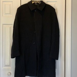 Black Wool Over Coat